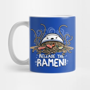 Release the Ramen Funny Cute Kawaii Kraken Japanese Ramen Foodie Meme Mug